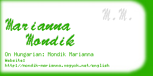 marianna mondik business card